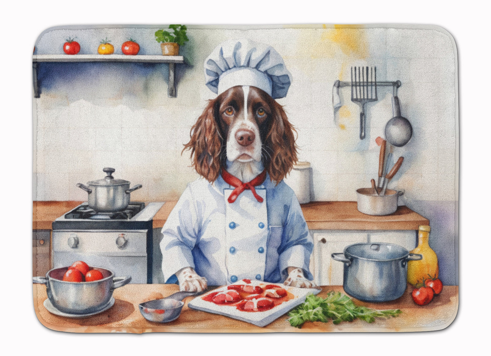 Buy this English Springer Spaniel The Chef Memory Foam Kitchen Mat