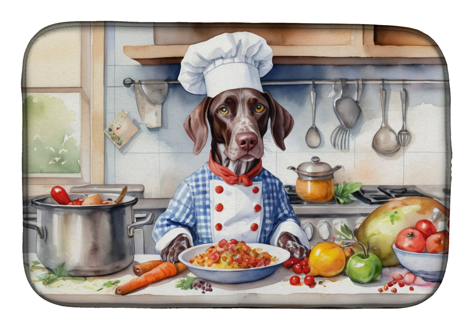 Buy this German Shorthaired Pointer The Chef Dish Drying Mat