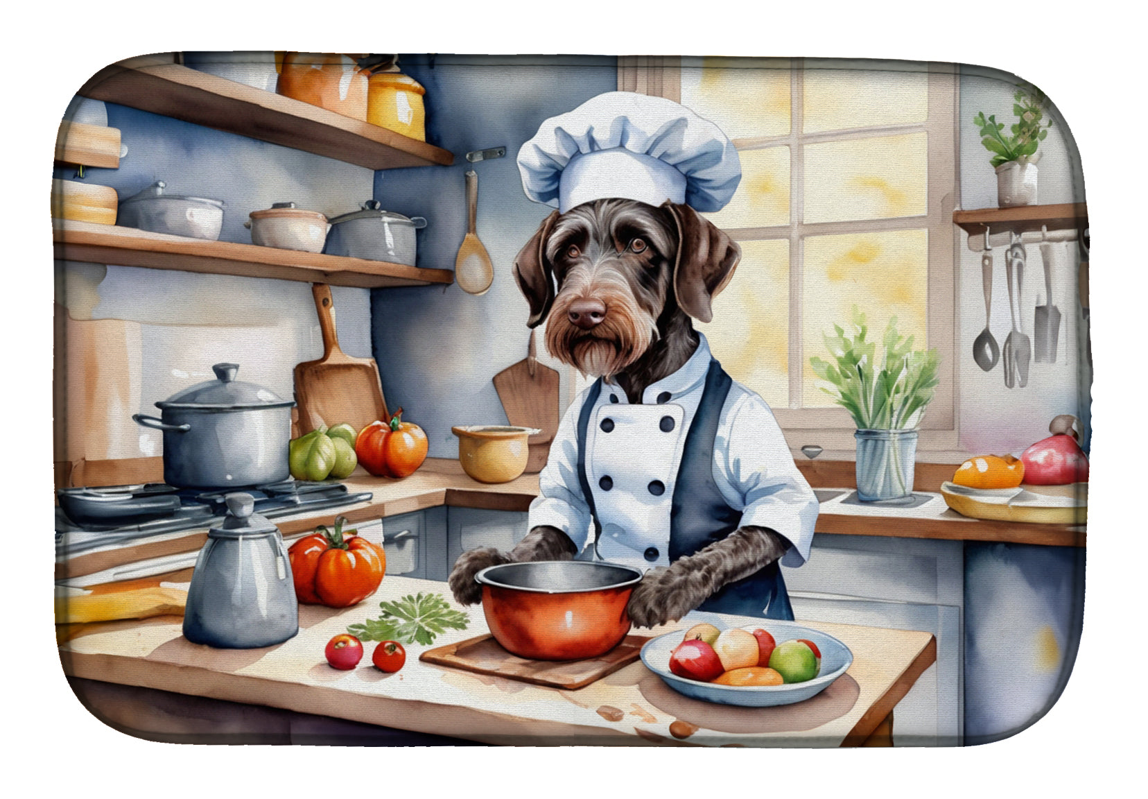 Buy this German Wirehaired Pointer The Chef Dish Drying Mat