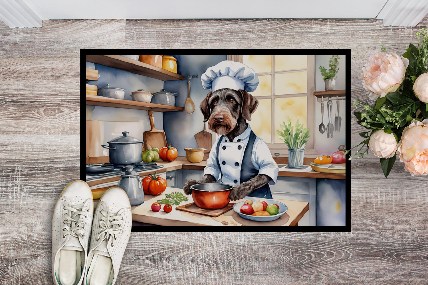 Buy this German Wirehaired Pointer The Chef Doormat