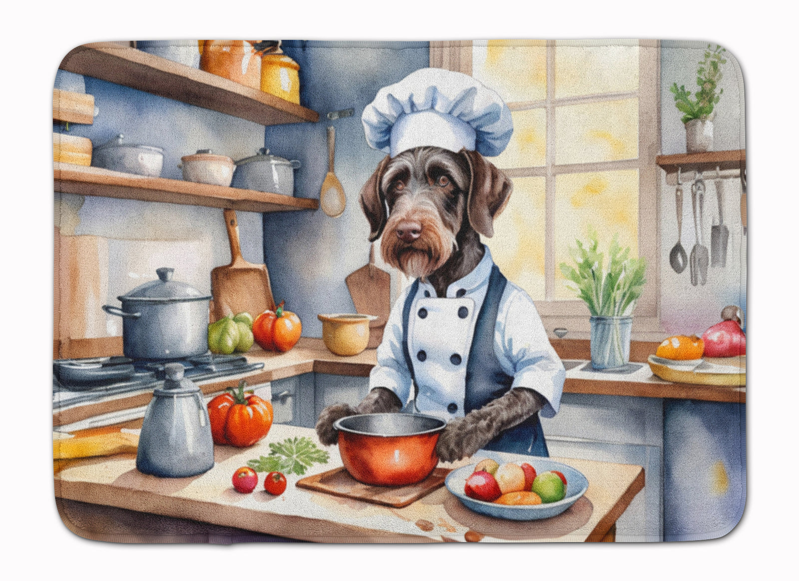 Buy this German Wirehaired Pointer The Chef Memory Foam Kitchen Mat