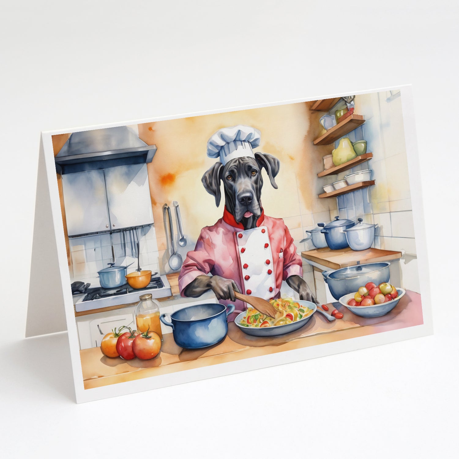Buy this Great Dane The Chef Greeting Cards Pack of 8