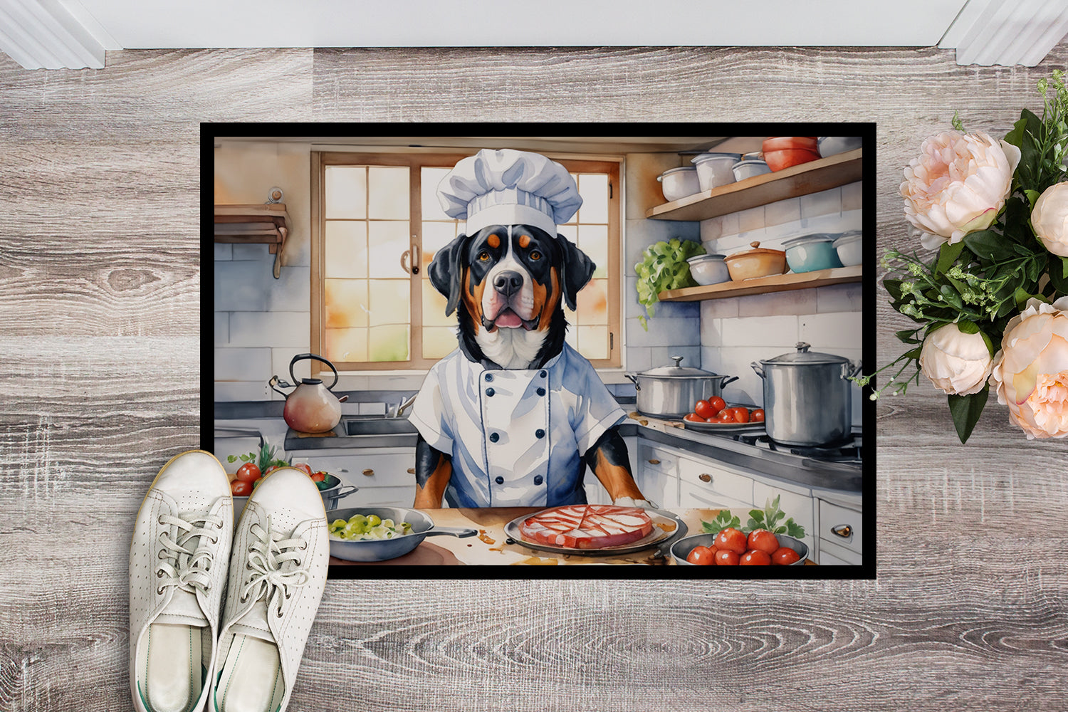 Buy this Greater Swiss Mountain Dog The Chef Doormat