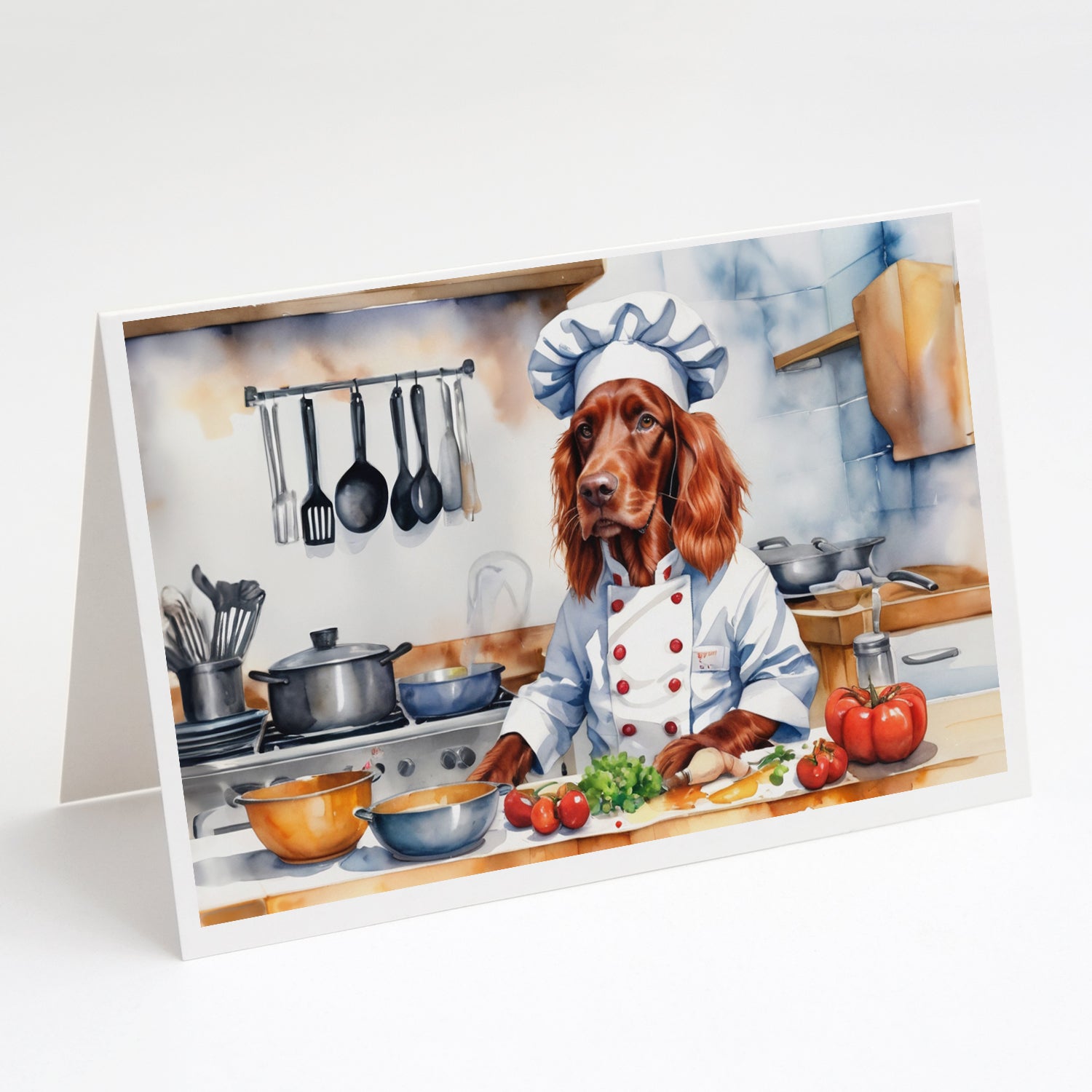 Buy this Irish Setter The Chef Greeting Cards Pack of 8