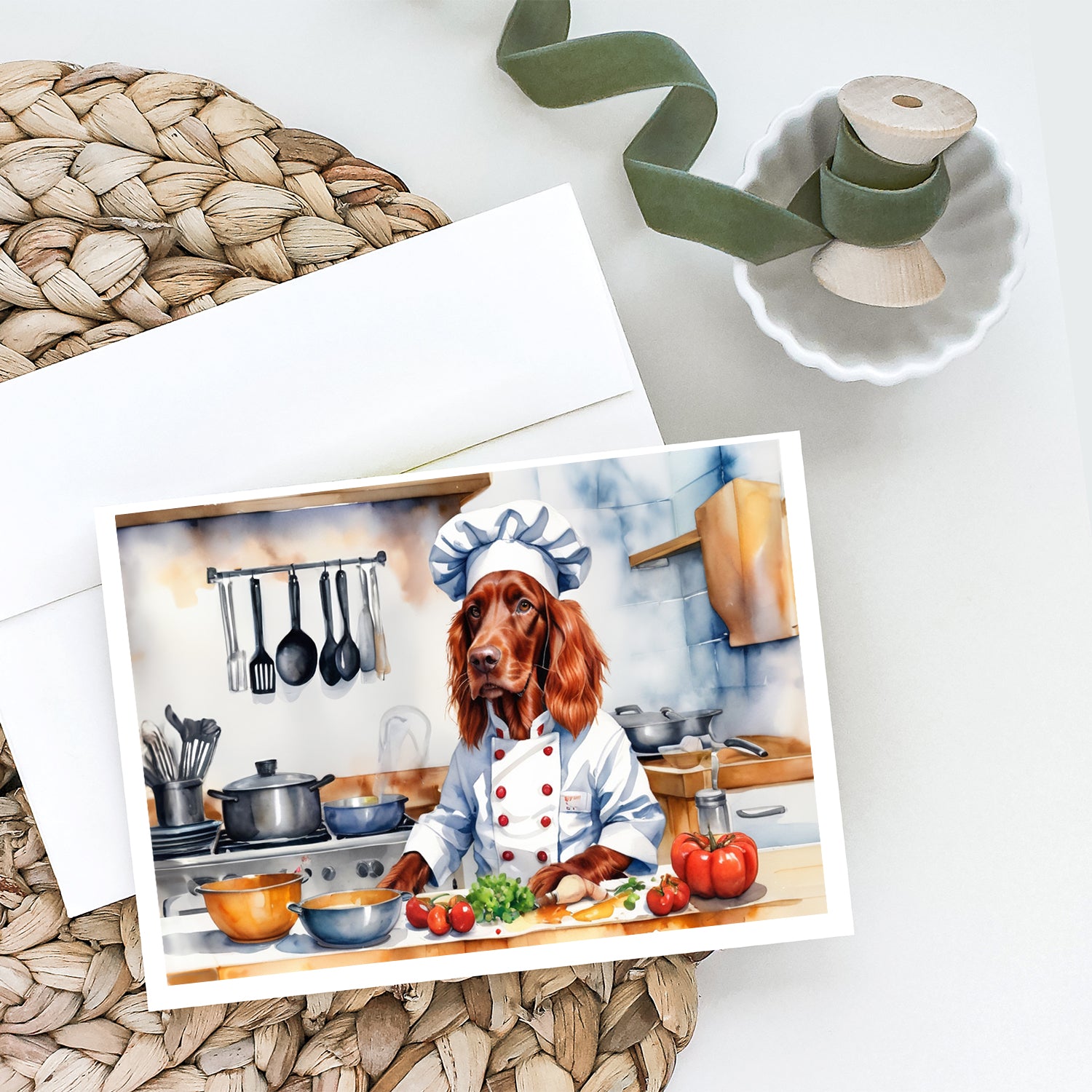 Buy this Irish Setter The Chef Greeting Cards Pack of 8