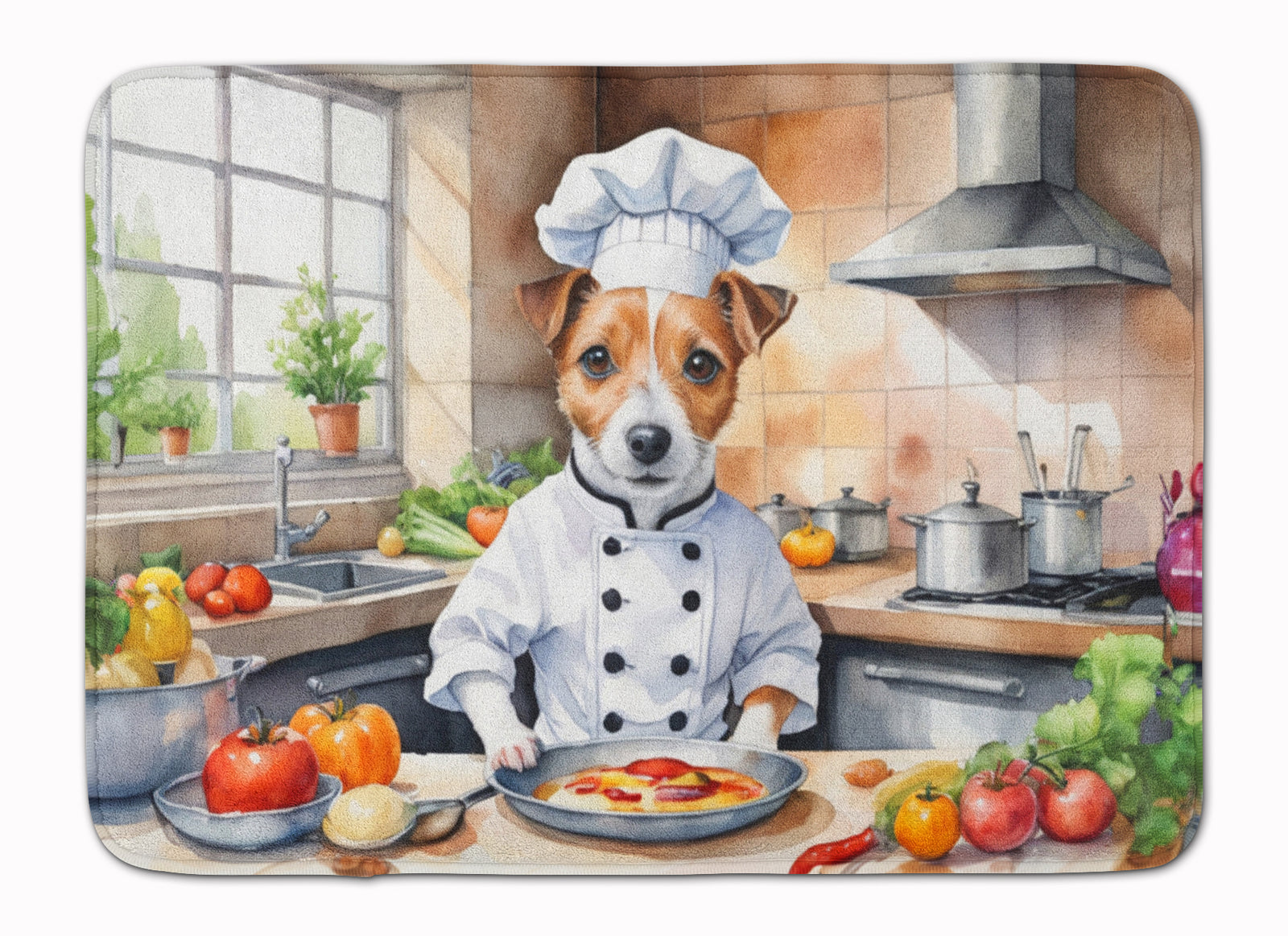 Buy this Jack Russell Terrier The Chef Memory Foam Kitchen Mat