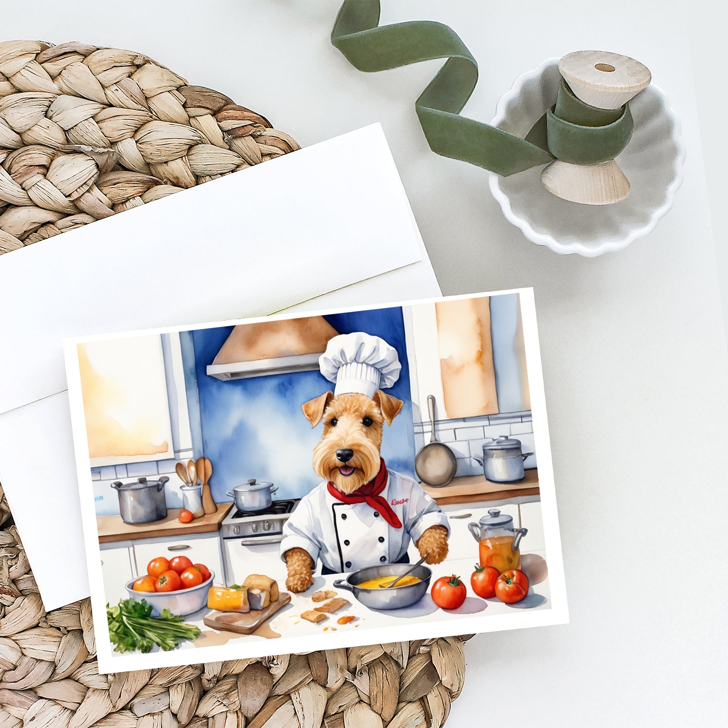 Buy this Lakeland Terrier The Chef Greeting Cards Pack of 8