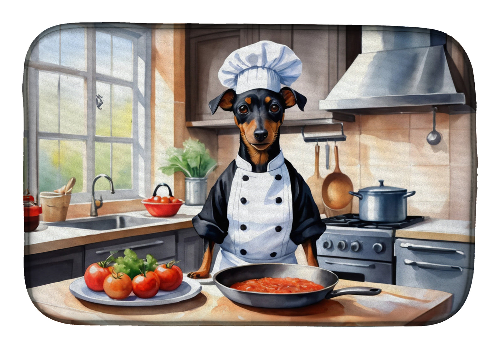 Buy this Manchester Terrier The Chef Dish Drying Mat