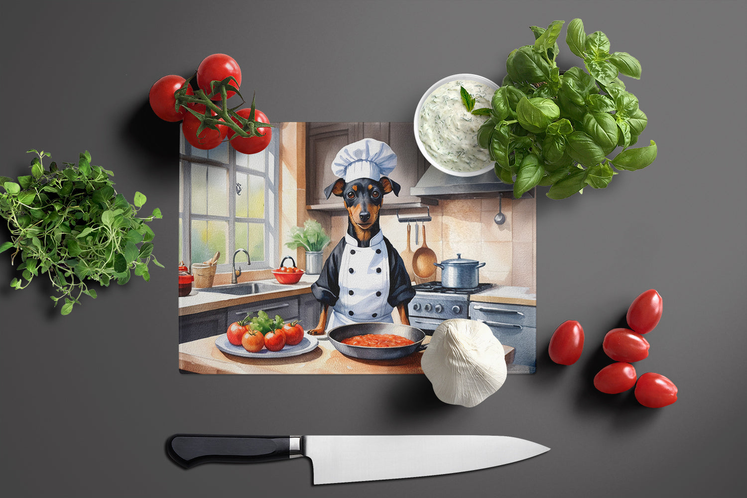 Buy this Manchester Terrier The Chef Glass Cutting Board