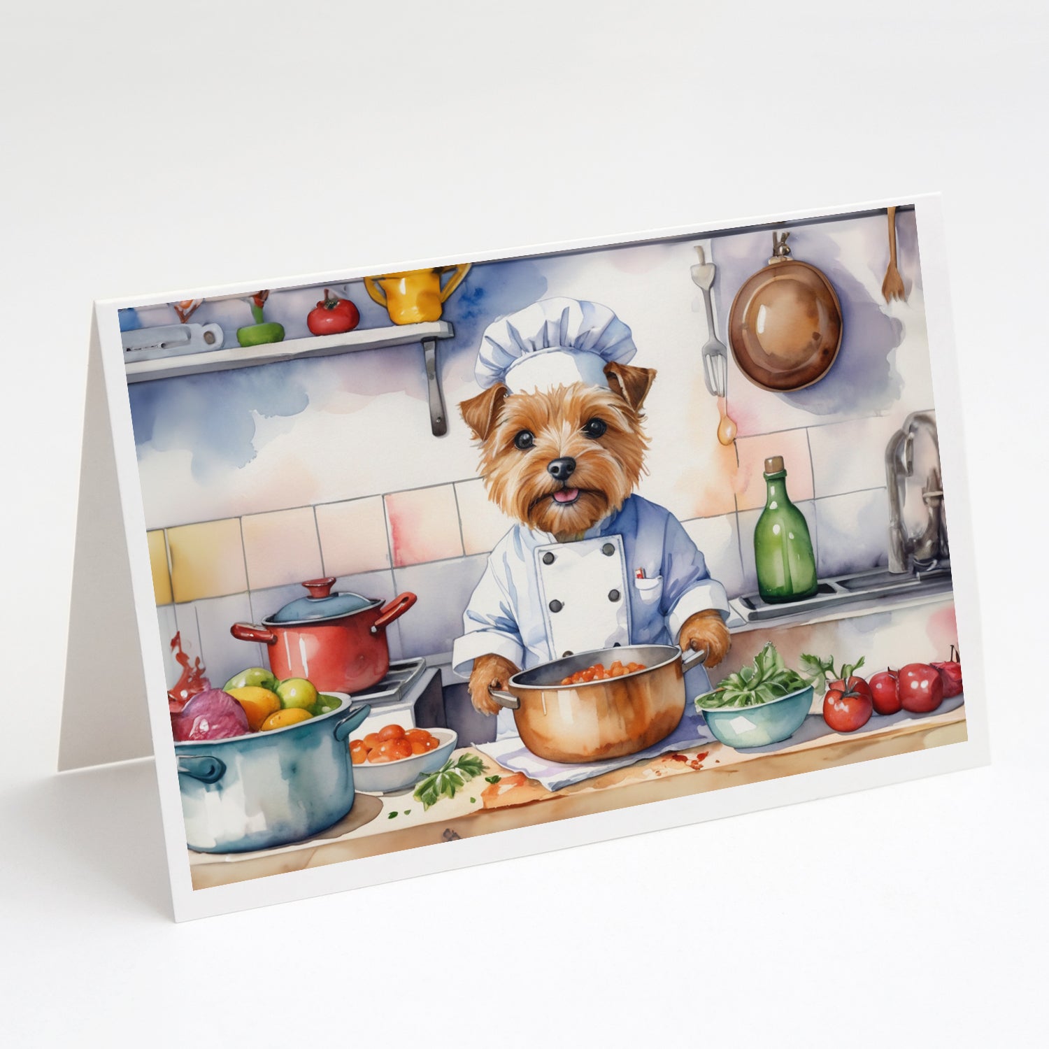 Buy this Norfolk Terrier The Chef Greeting Cards Pack of 8