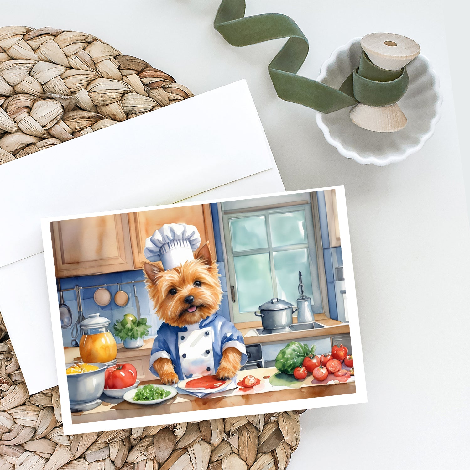 Buy this Norwich Terrier The Chef Greeting Cards Pack of 8