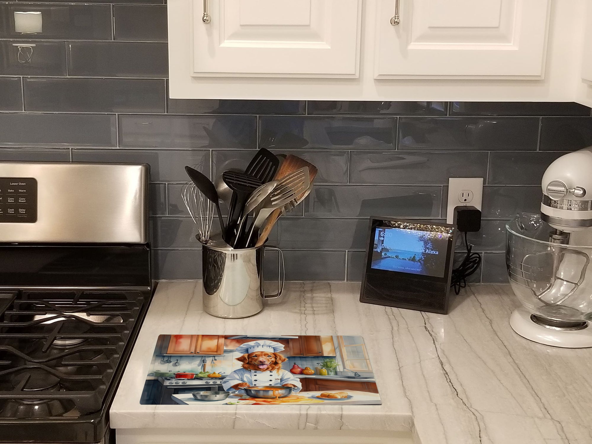 Buy this Nova Scotia Duck Tolling Retriever The Chef Glass Cutting Board