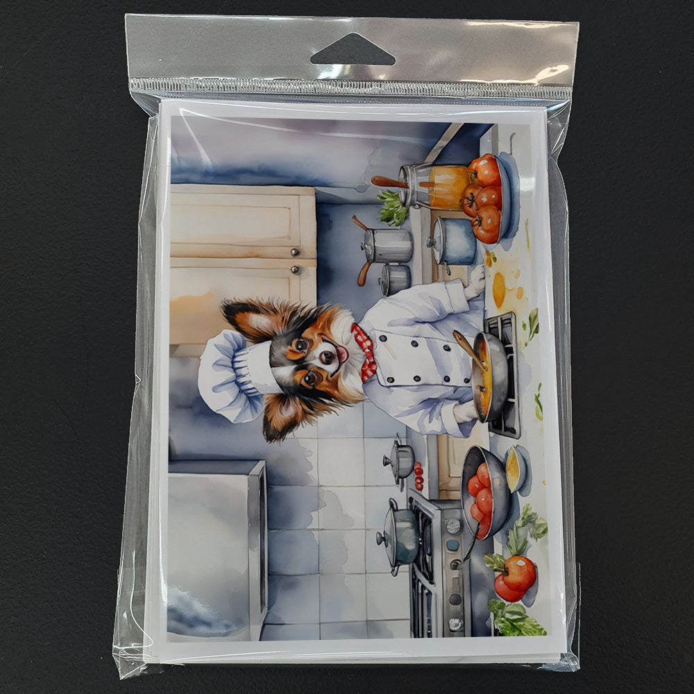 Papillon The Chef Greeting Cards Pack of 8