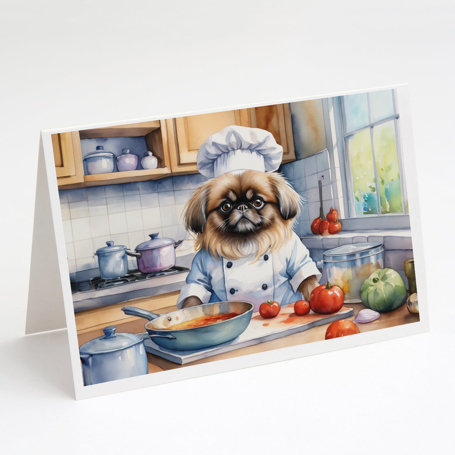 Buy this Pekingese The Chef Greeting Cards Pack of 8