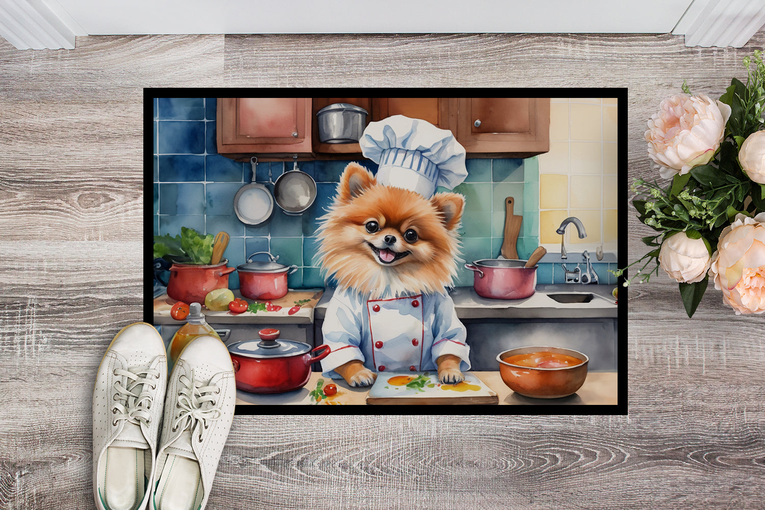 Buy this Pomeranian The Chef Doormat