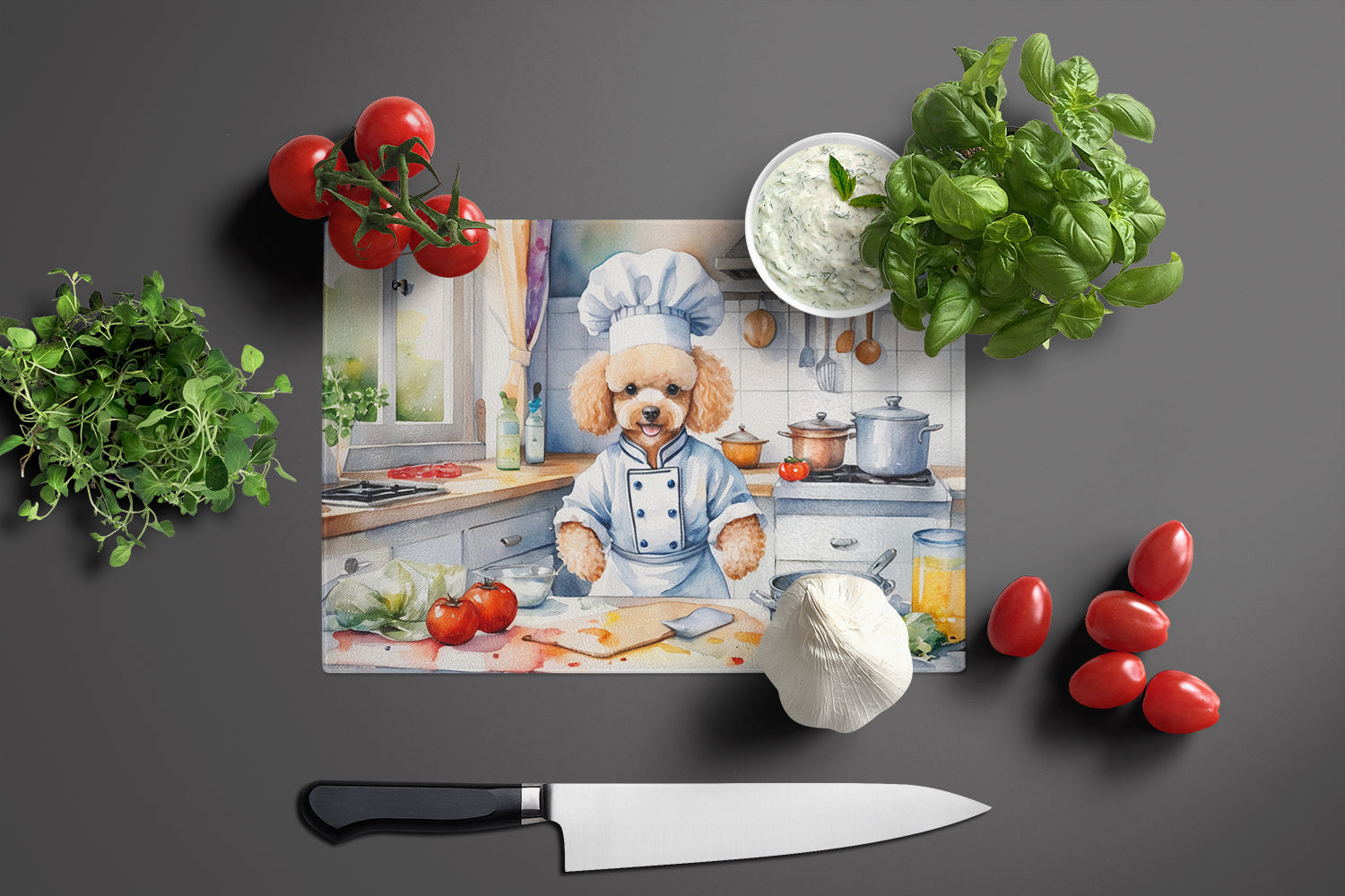 Buy this Poodle The Chef Glass Cutting Board