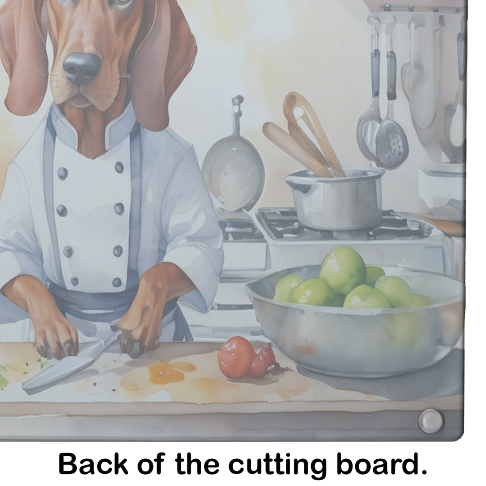 Redbone Coonhound The Chef Glass Cutting Board
