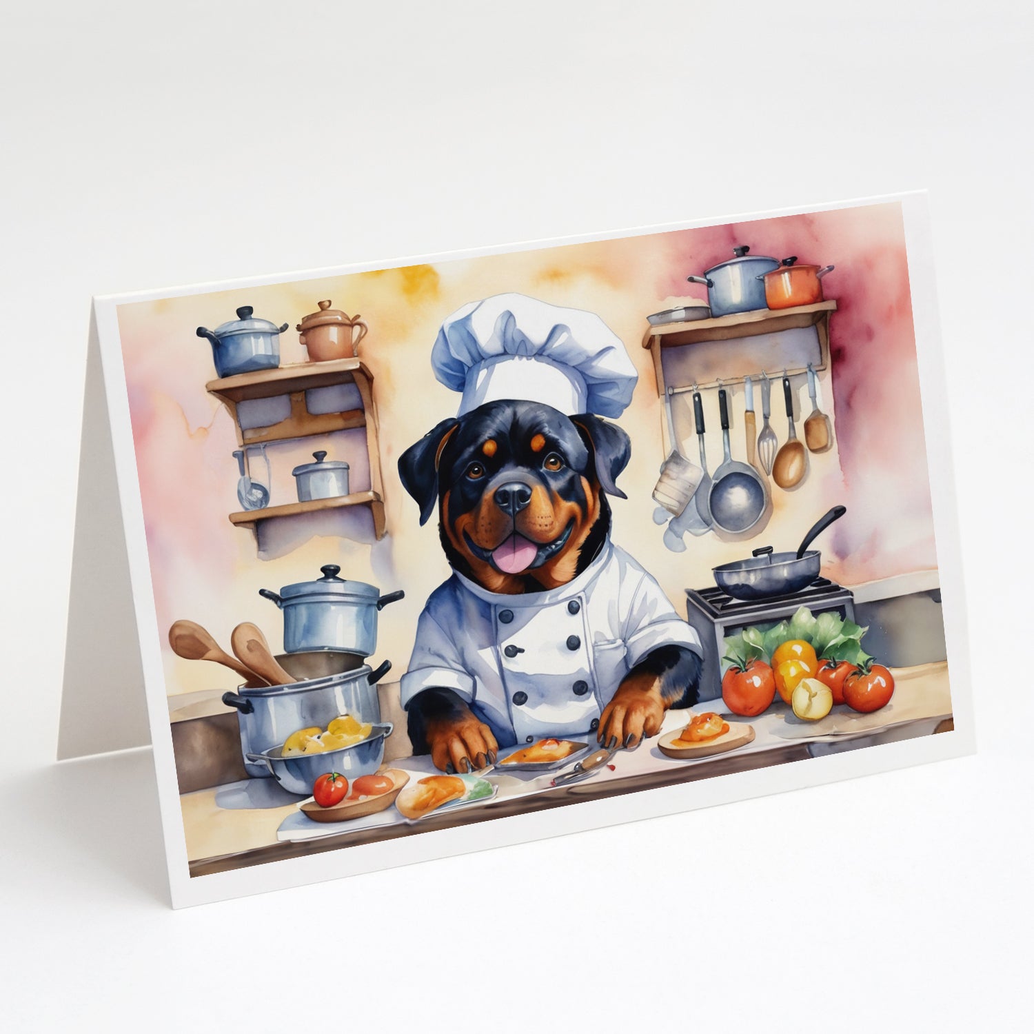 Buy this Rottweiler The Chef Greeting Cards Pack of 8