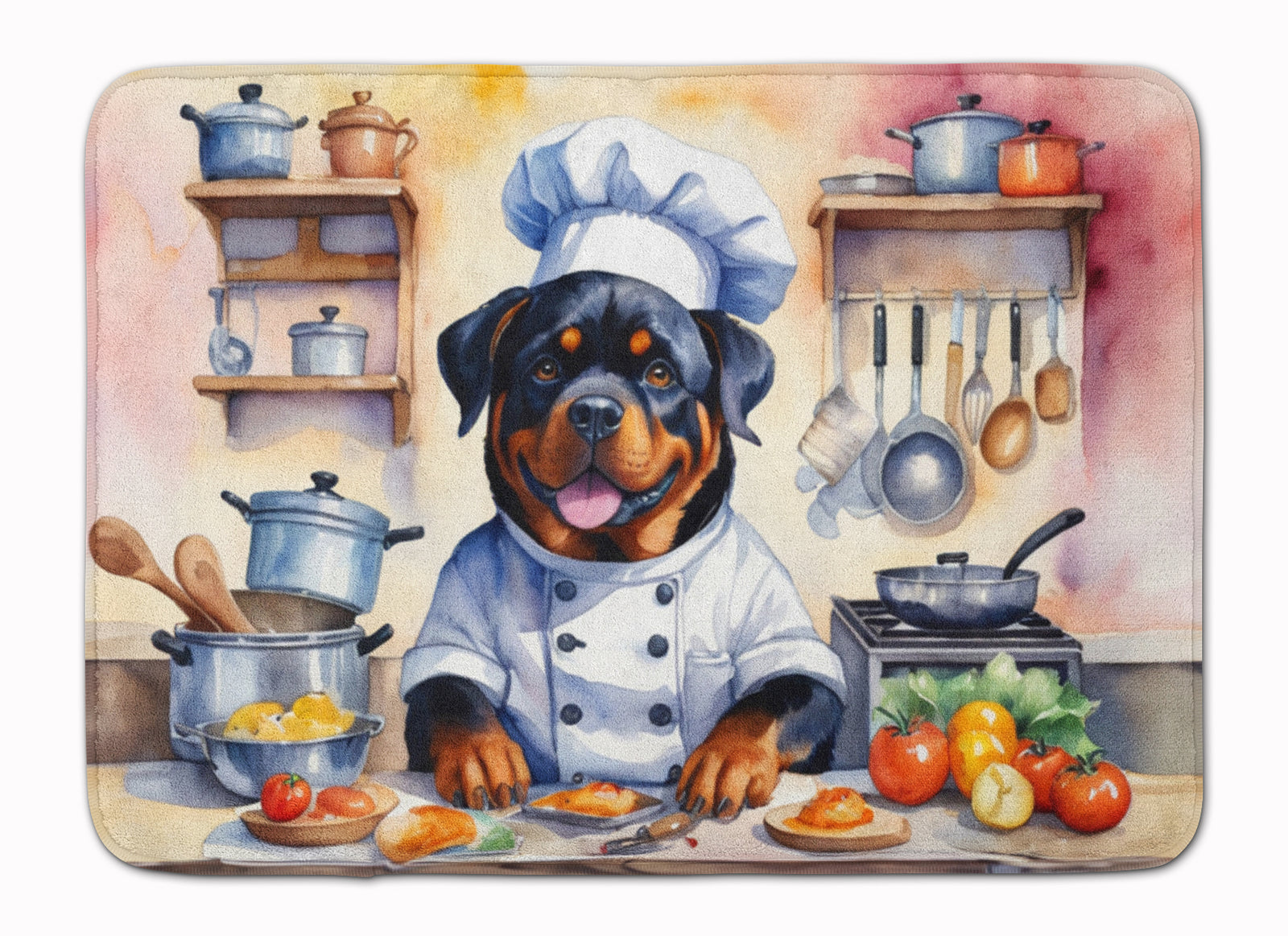 Buy this Rottweiler The Chef Memory Foam Kitchen Mat