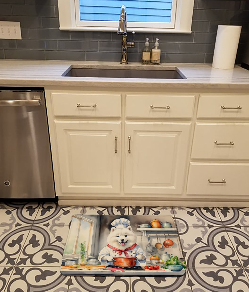 Buy this Samoyed The Chef Memory Foam Kitchen Mat