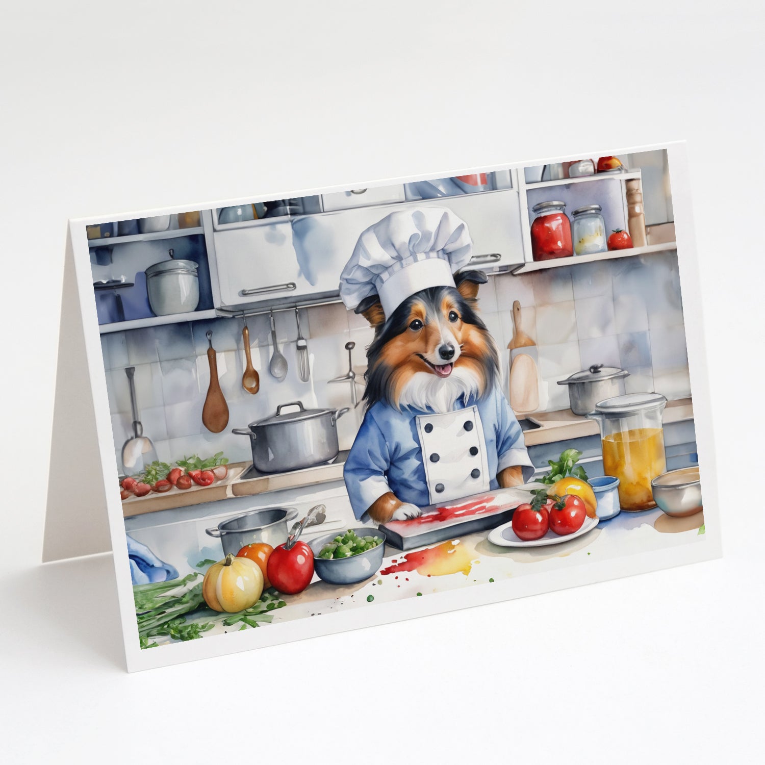 Buy this Sheltie The Chef Greeting Cards Pack of 8