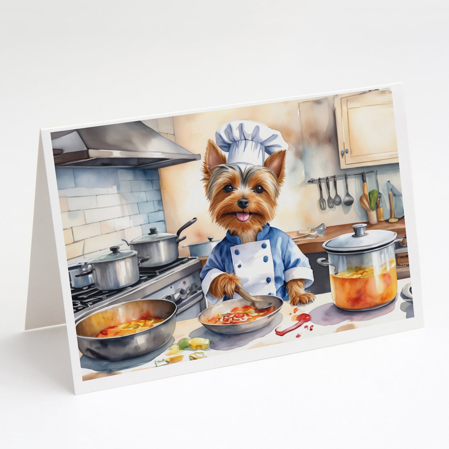 Buy this Silky Terrier The Chef Greeting Cards Pack of 8