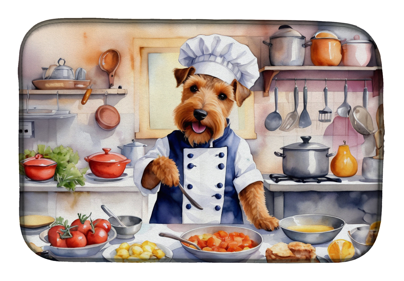 Buy this Welsh Terrier The Chef Dish Drying Mat