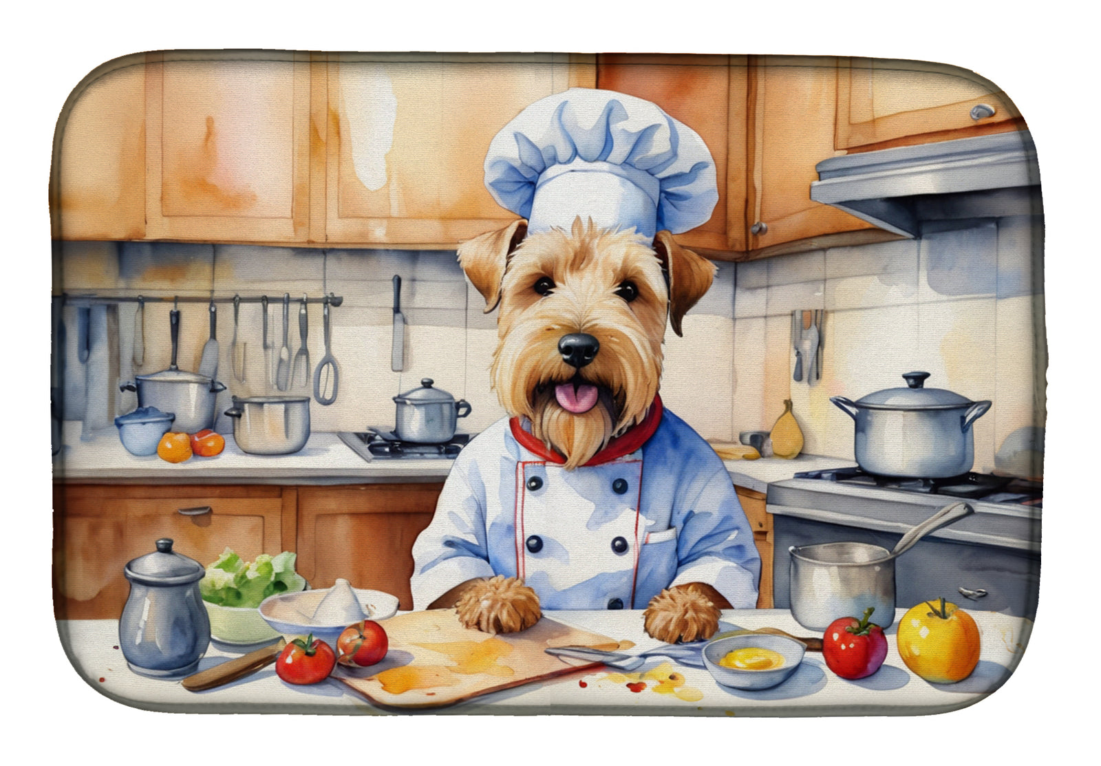 Buy this Wheaten Terrier The Chef Dish Drying Mat