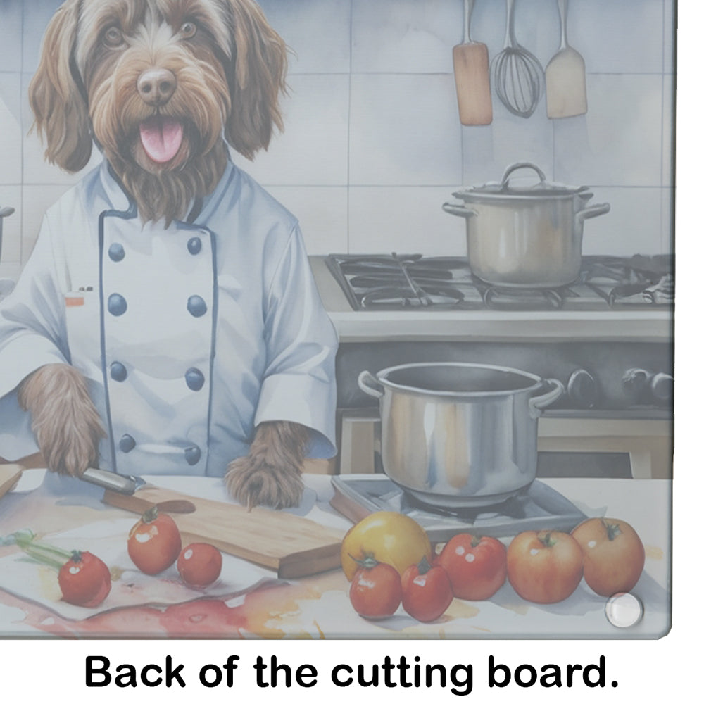 Wirehaired Pointing Griffon The Chef Glass Cutting Board