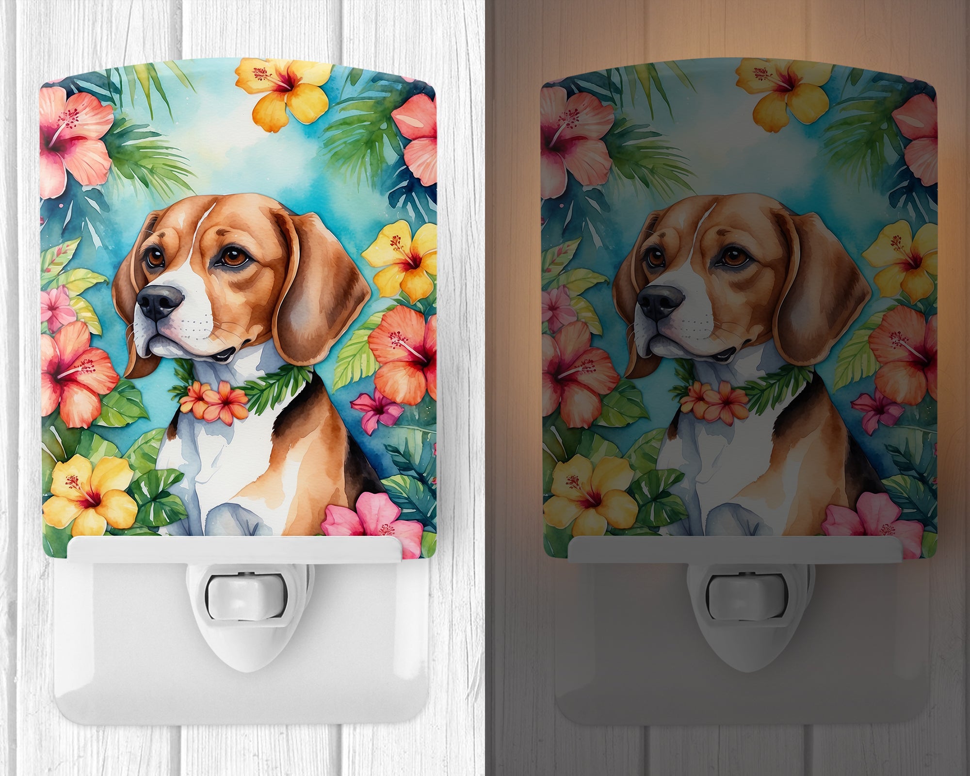 Buy this Beagle Luau Ceramic Night Light