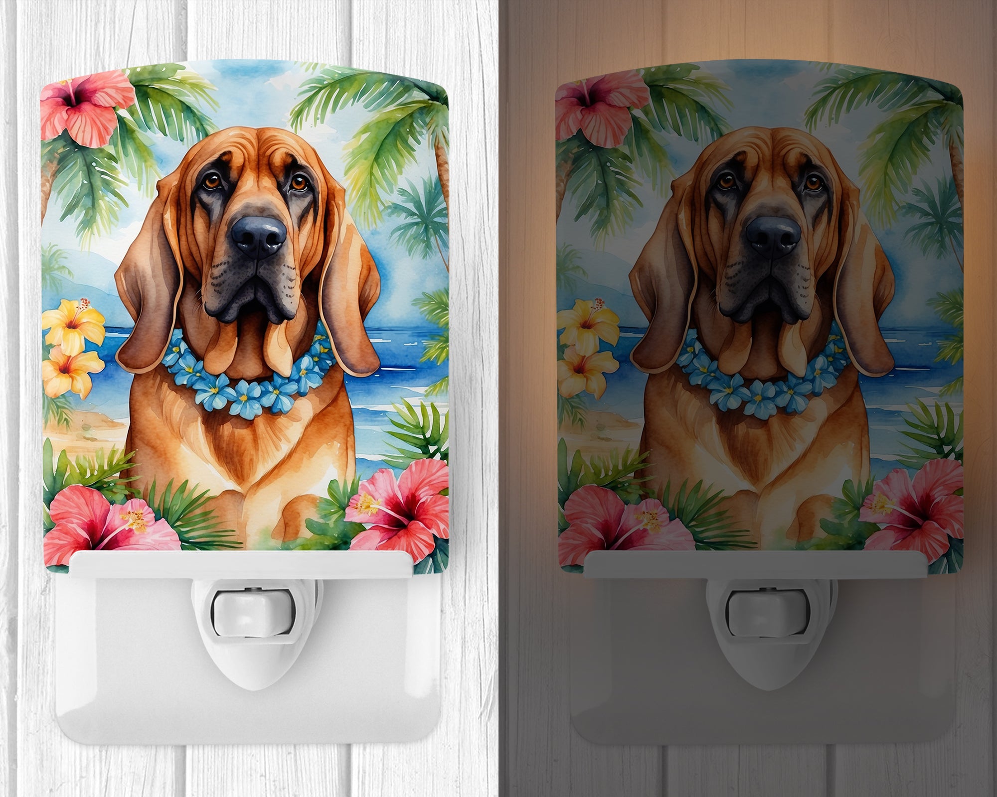 Buy this Bloodhound Luau Ceramic Night Light