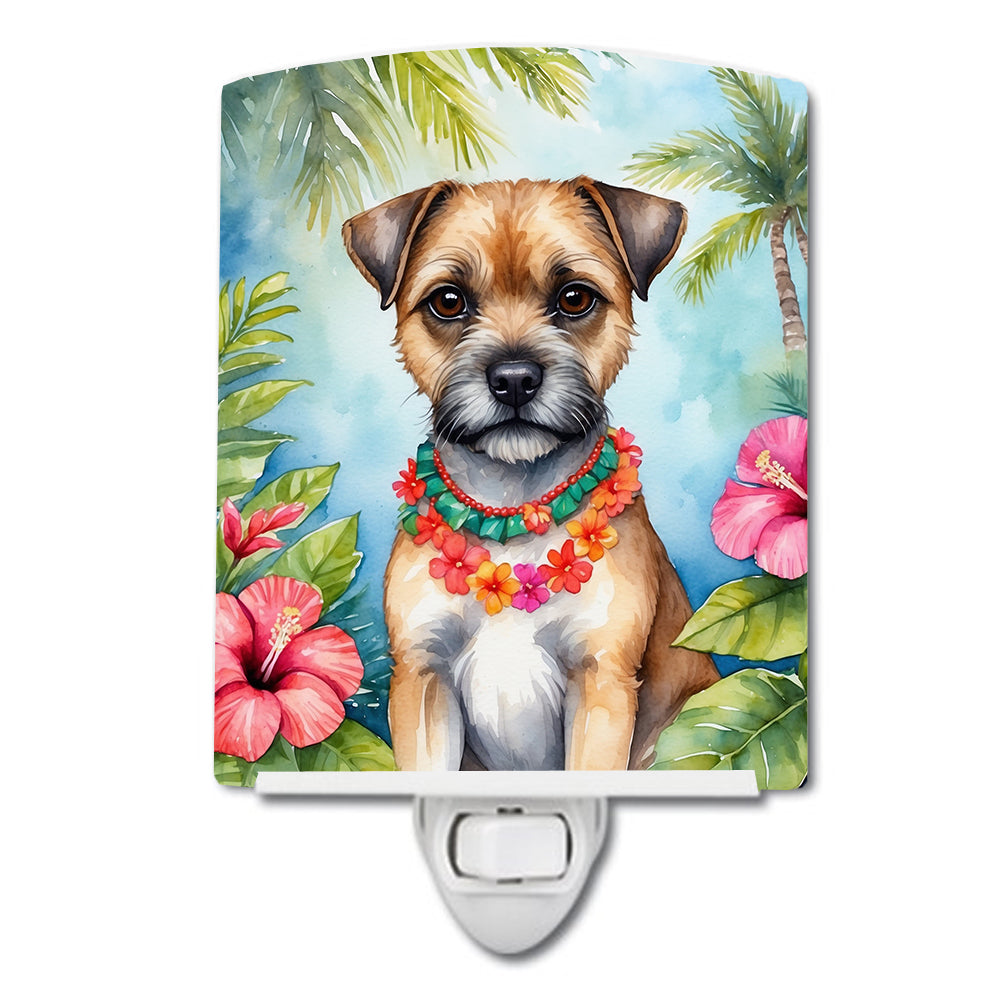 Buy this Border Terrier Luau Ceramic Night Light