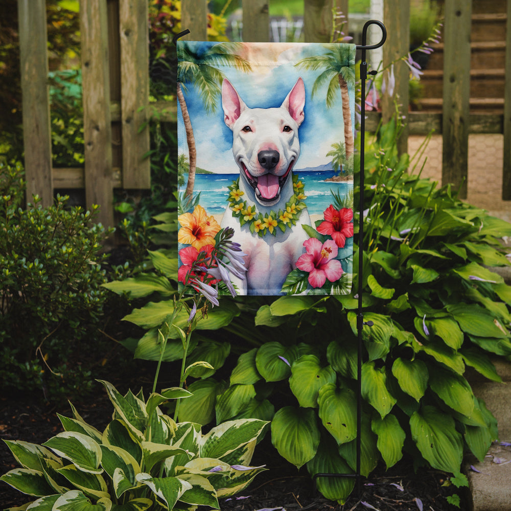 Buy this Bull Terrier Luau Garden Flag