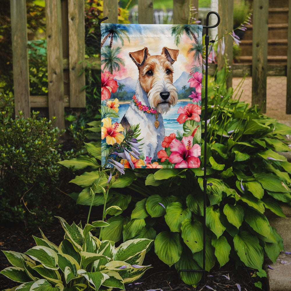 Buy this Fox Terrier Luau Garden Flag