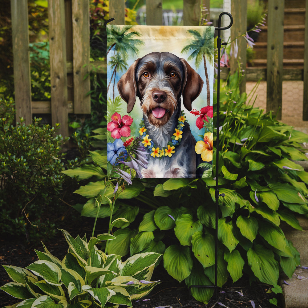 Buy this German Wirehaired Pointer Luau Garden Flag