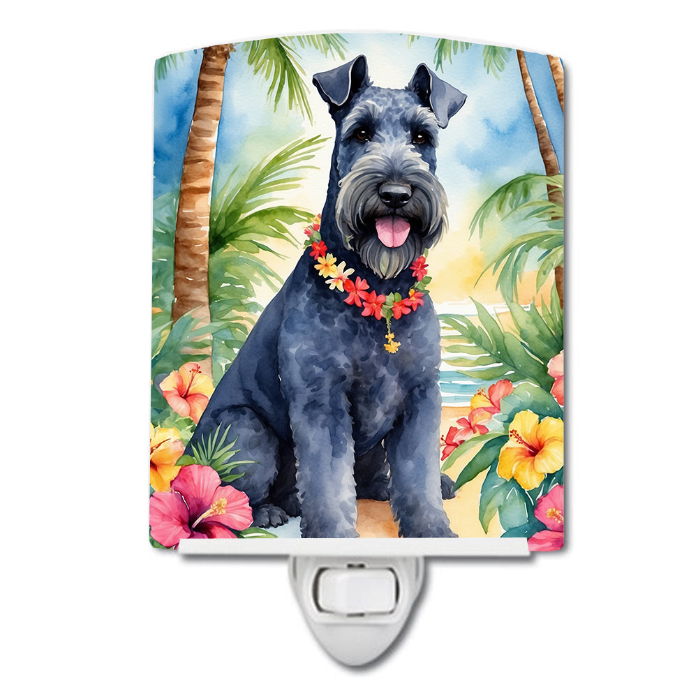 Buy this Kerry Blue Terrier Luau Ceramic Night Light