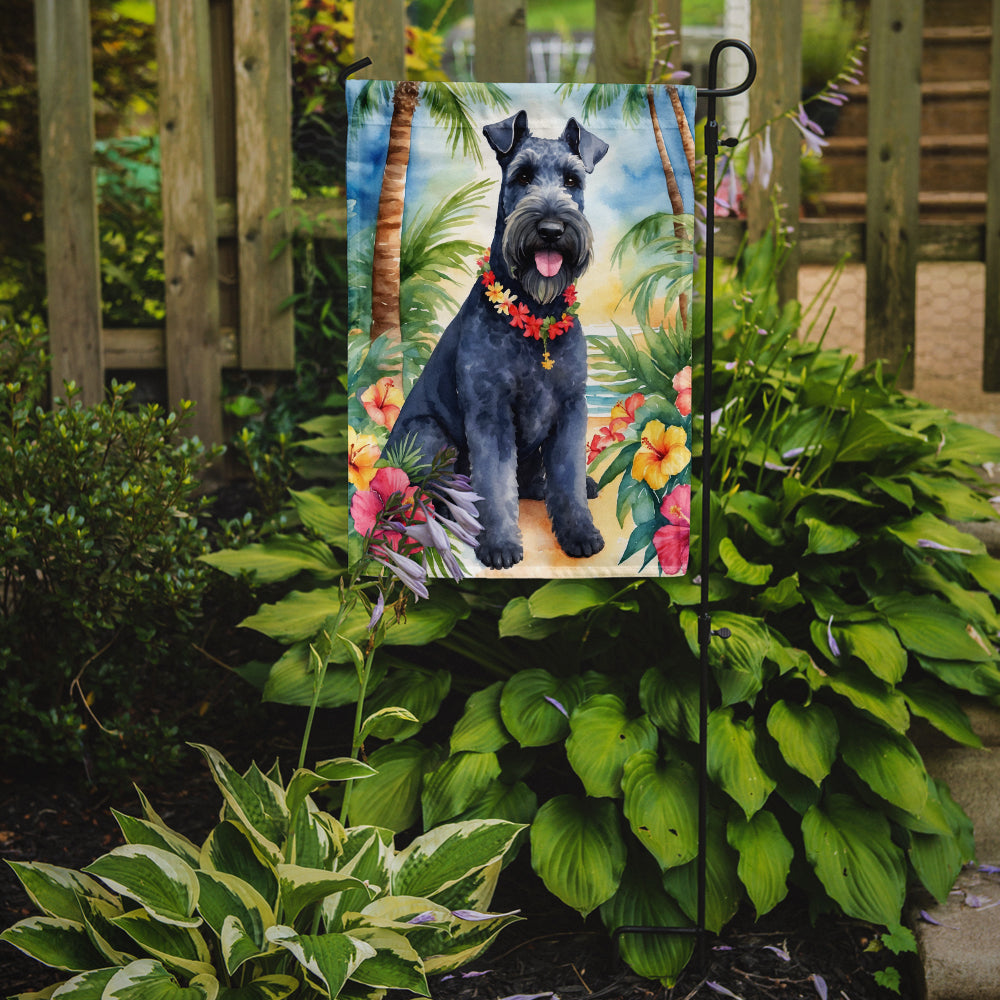 Kerry Blue Terrier Luau Garden Flag