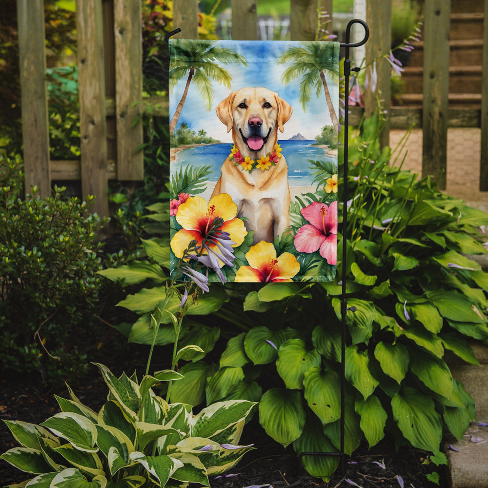 Buy this Yellow Labrador Retriever Luau Garden Flag