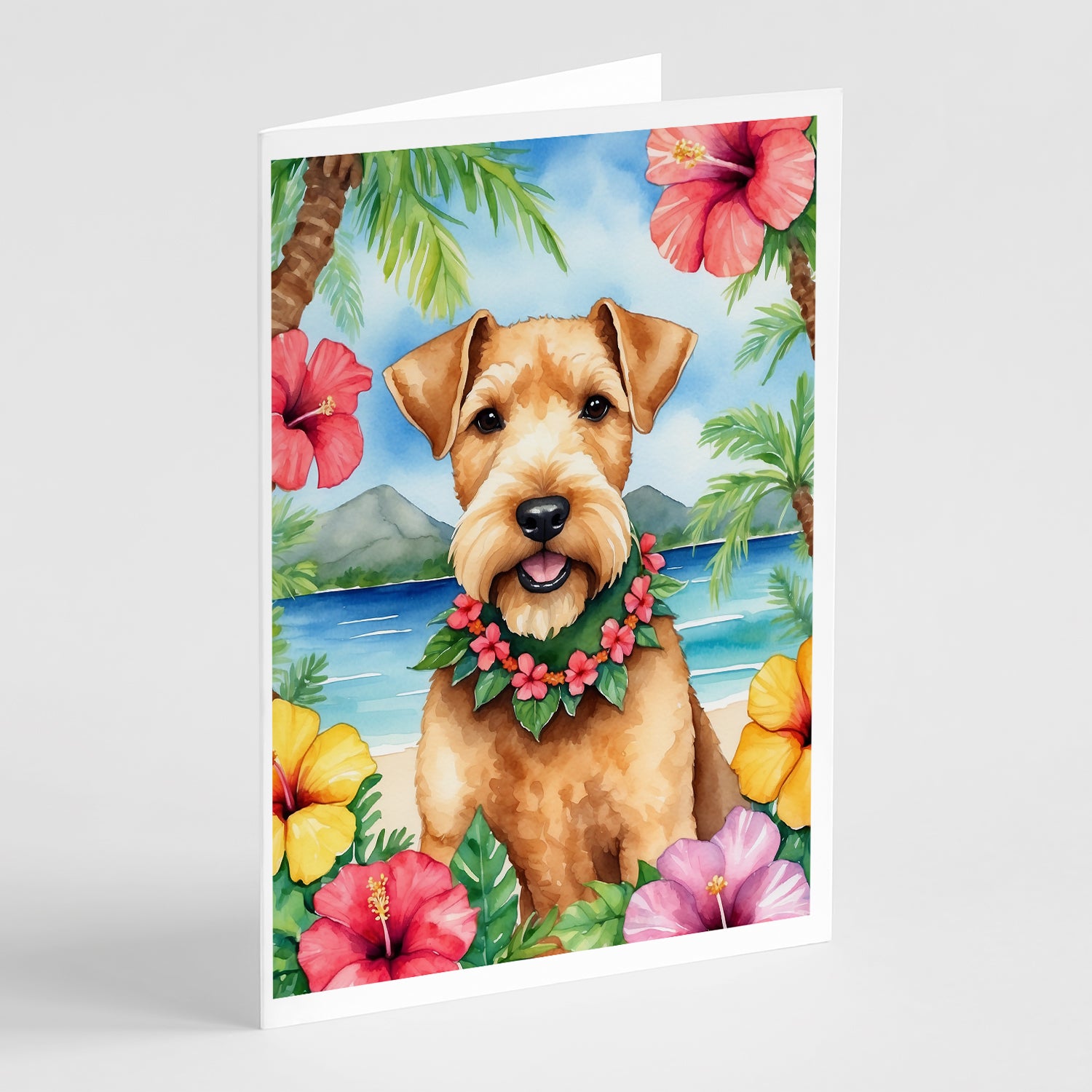 Buy this Lakeland Terrier Luau Greeting Cards Pack of 8