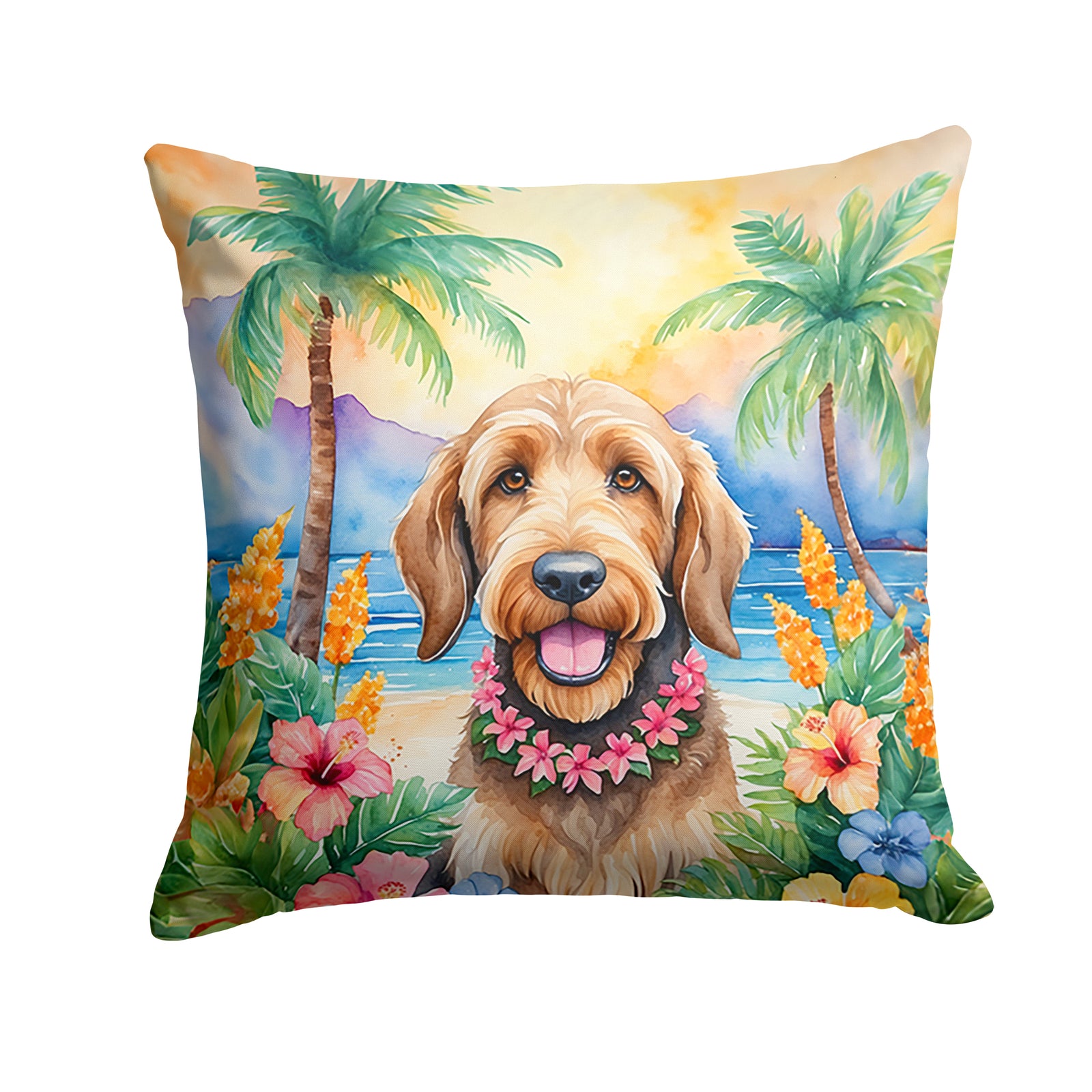 Buy this Otterhound Luau Throw Pillow