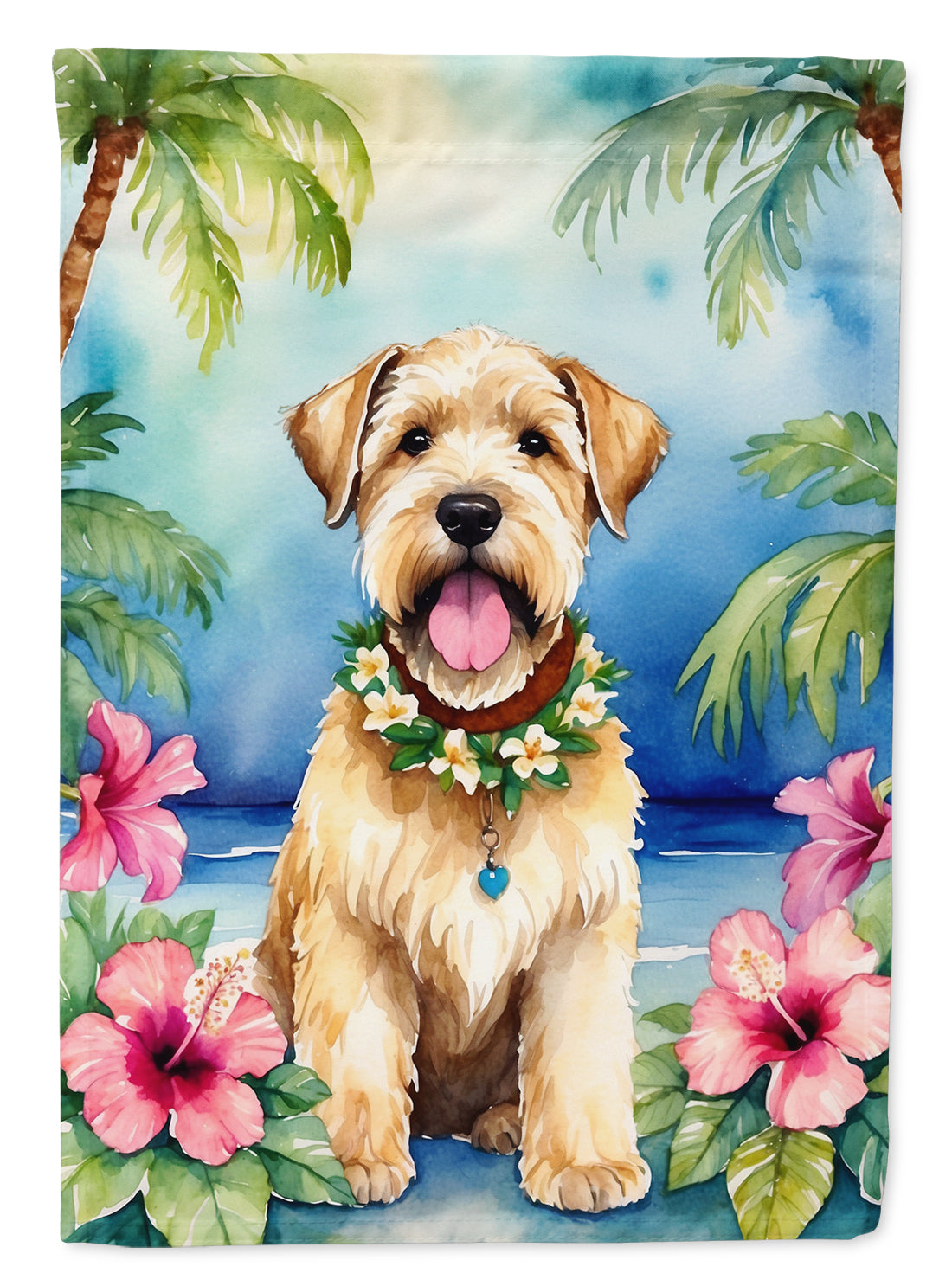 Buy this Wheaten Terrier Luau Garden Flag