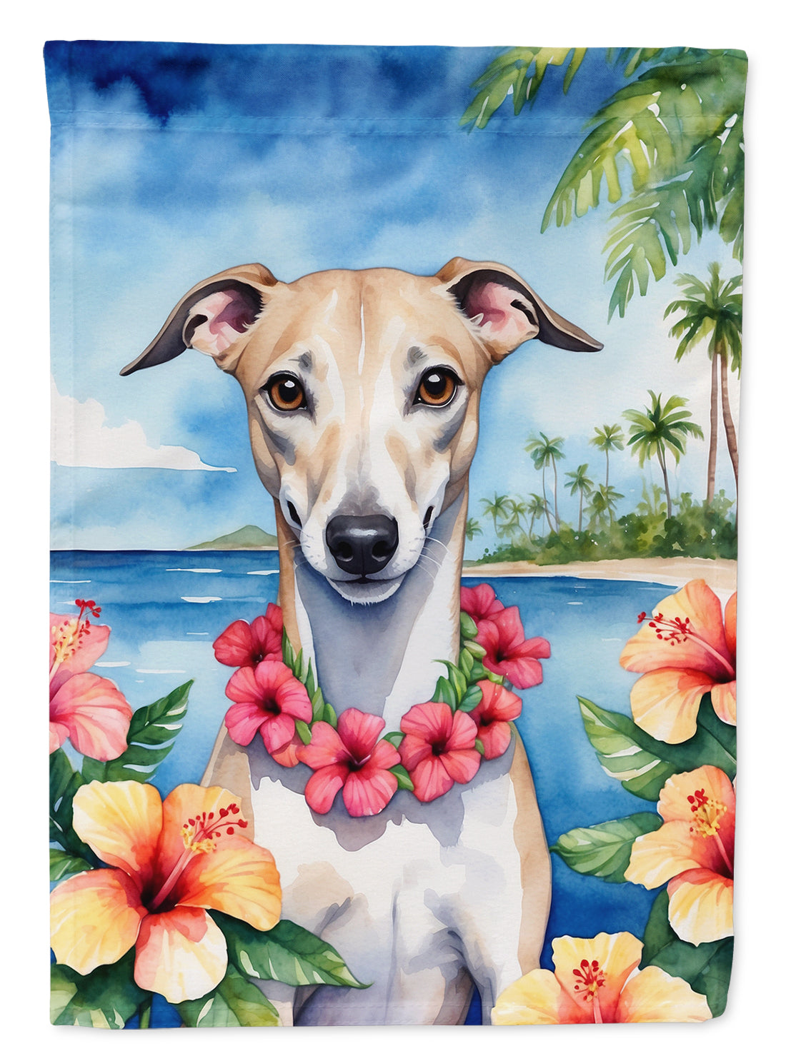 Buy this Whippet Luau House Flag