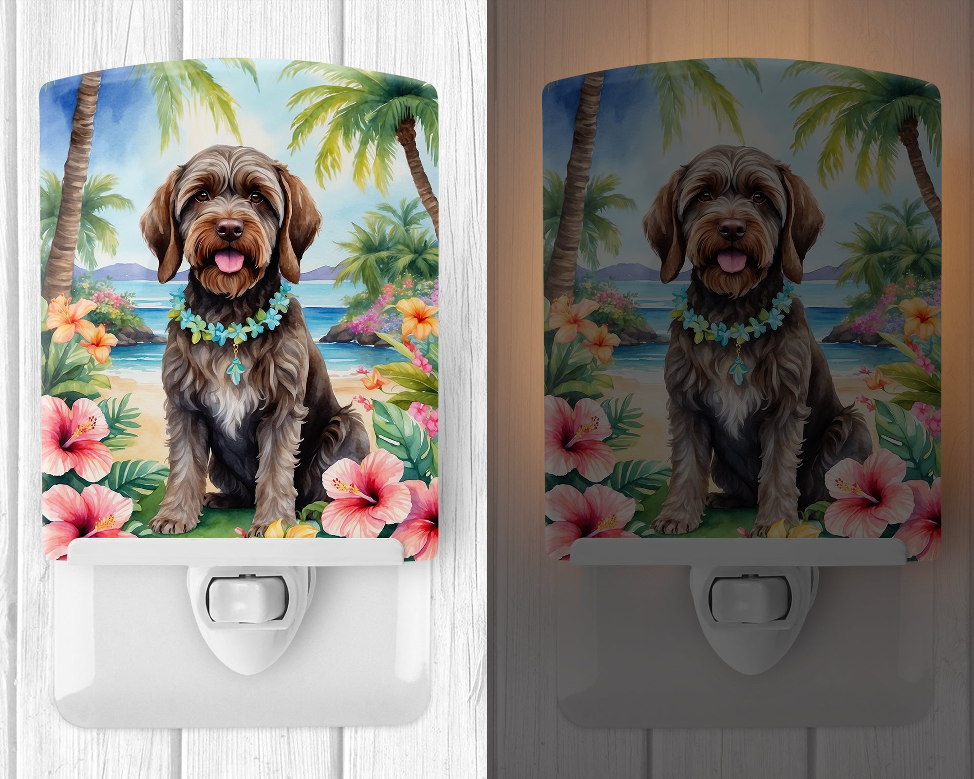 Buy this Wirehaired Pointing Griffon Luau Ceramic Night Light
