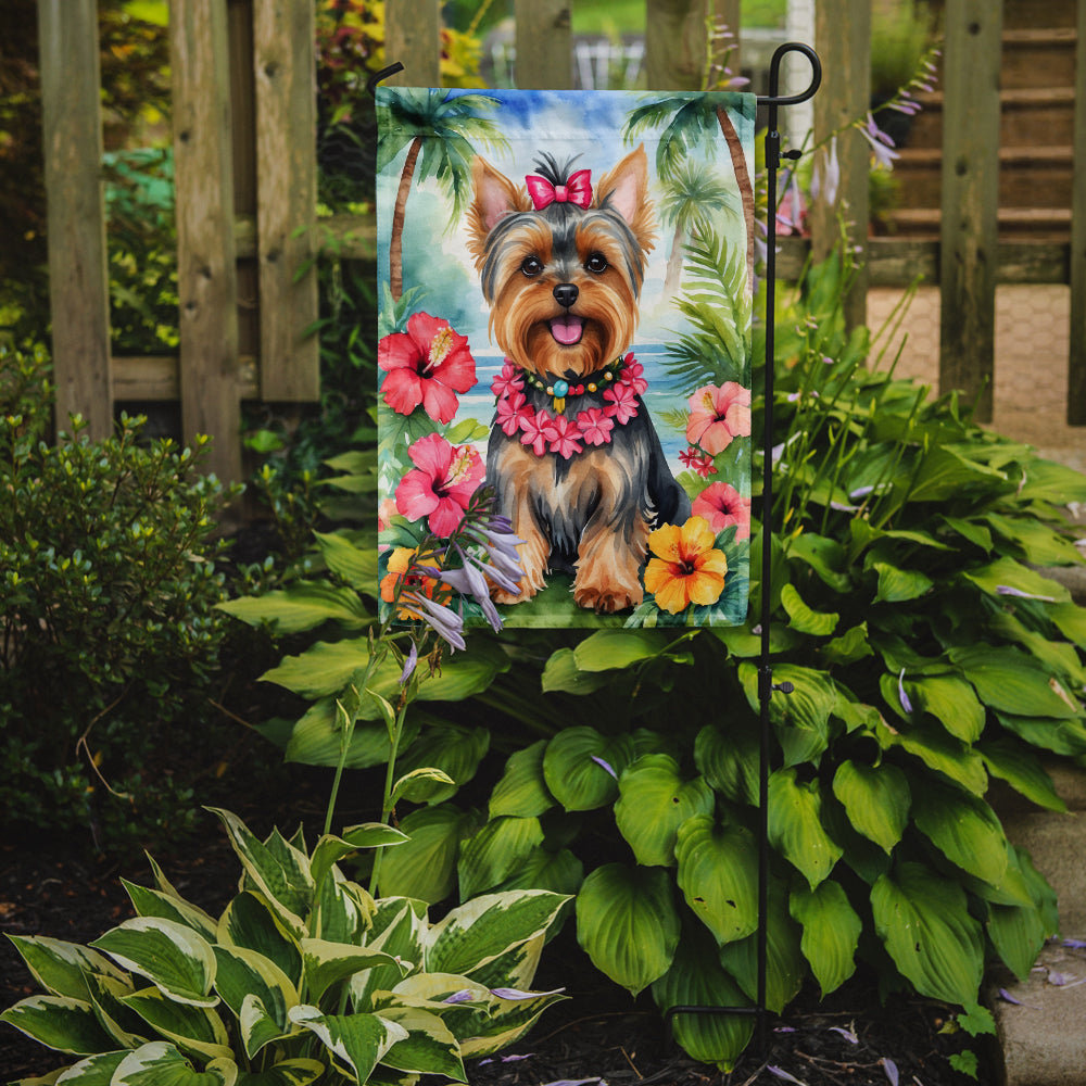Buy this Yorkshire Terrier Luau Garden Flag