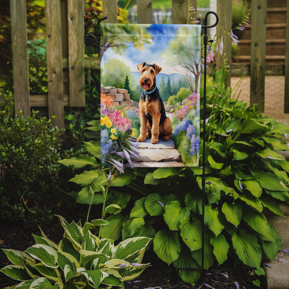 Buy this Airedale Terrier Spring Garden Garden Flag