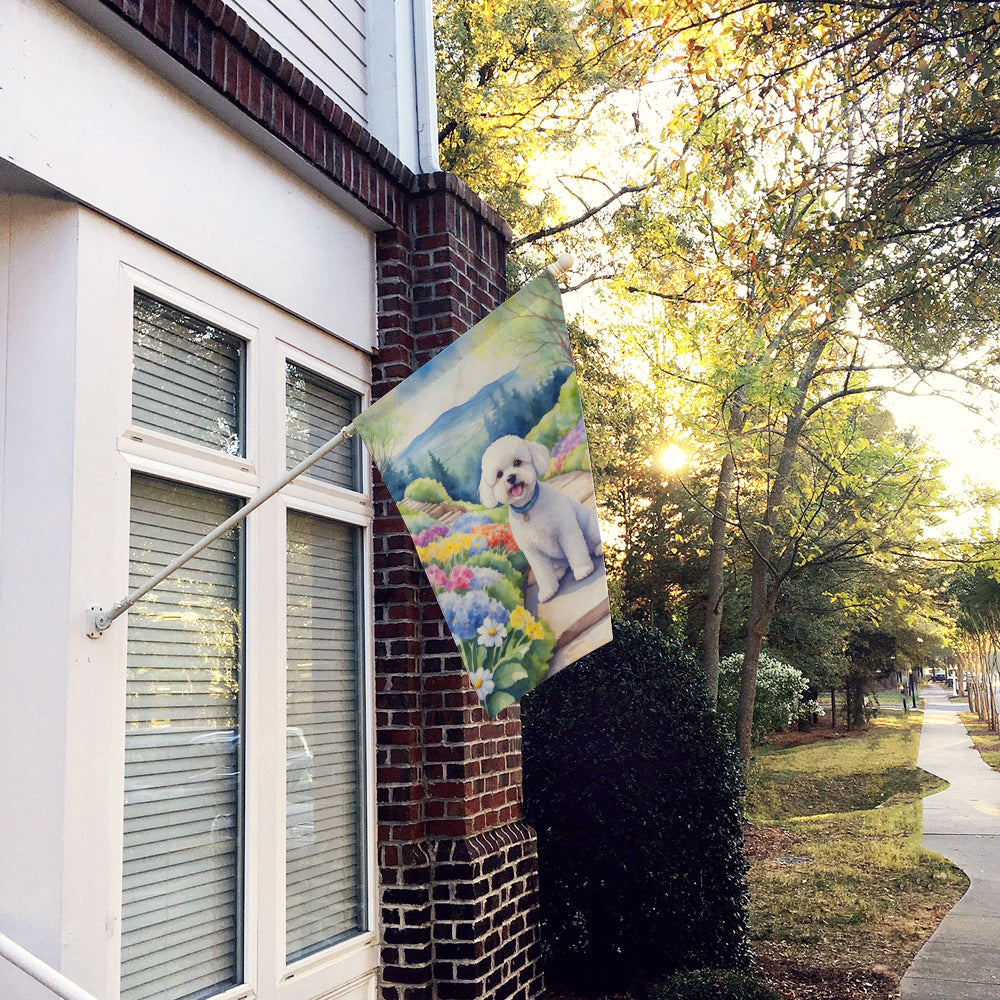 Buy this Bichon Frise Spring Path House Flag