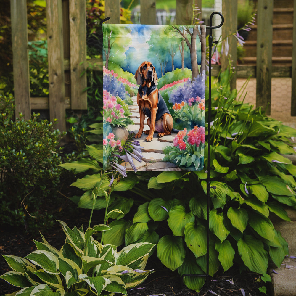 Buy this Bloodhound Spring Path Garden Flag