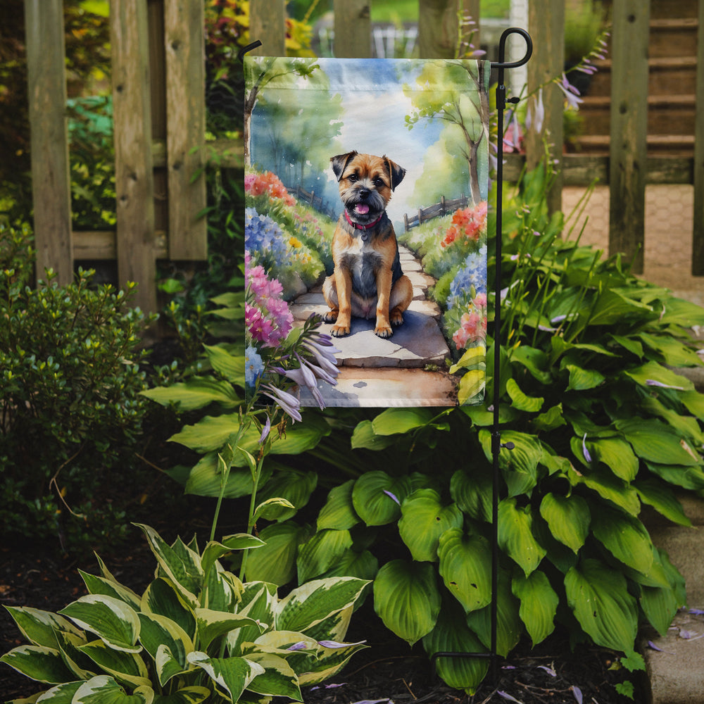 Buy this Border Terrier Spring Path Garden Flag