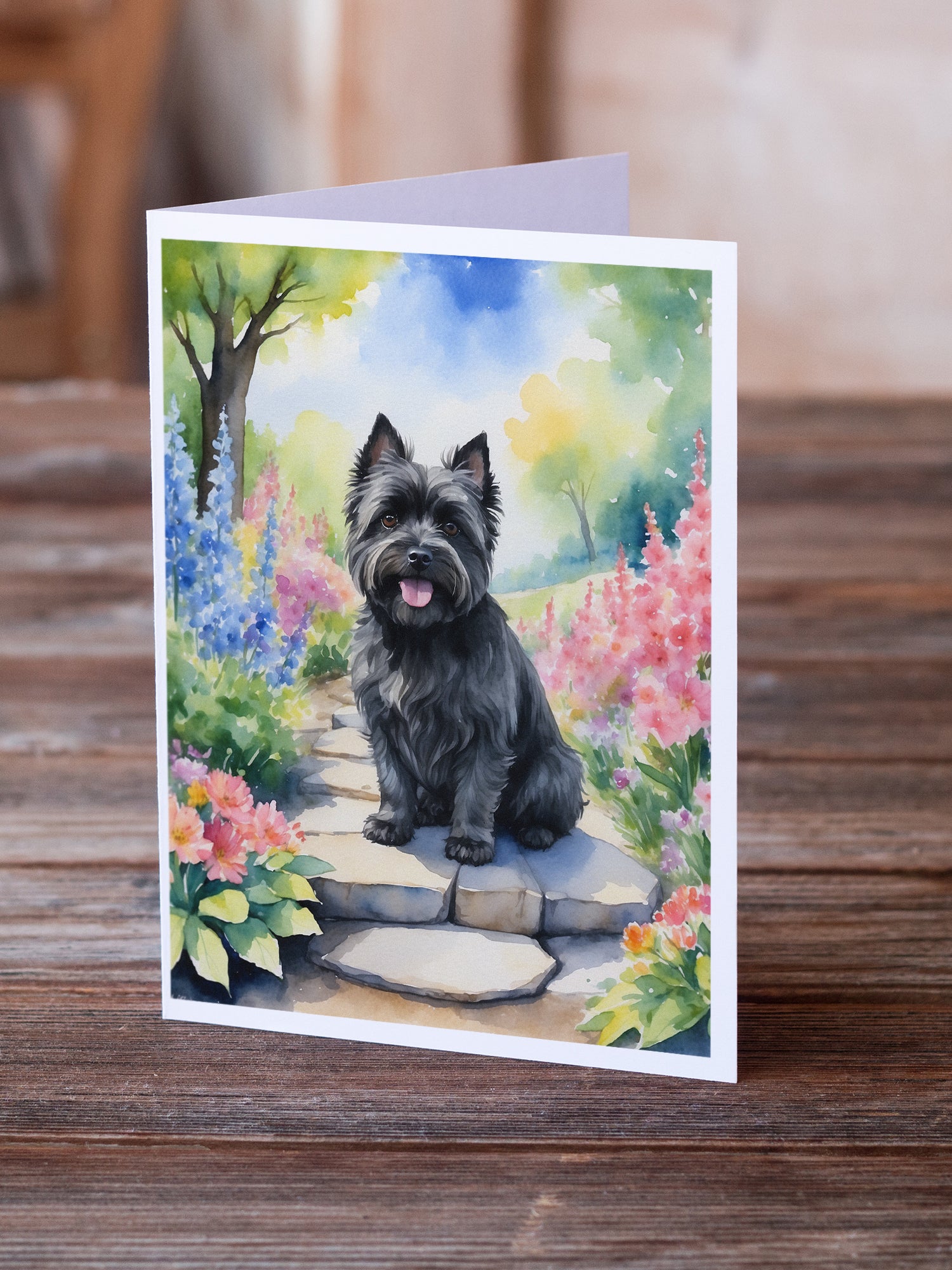 Buy this Cairn Terrier Spring Path Greeting Cards Pack of 8