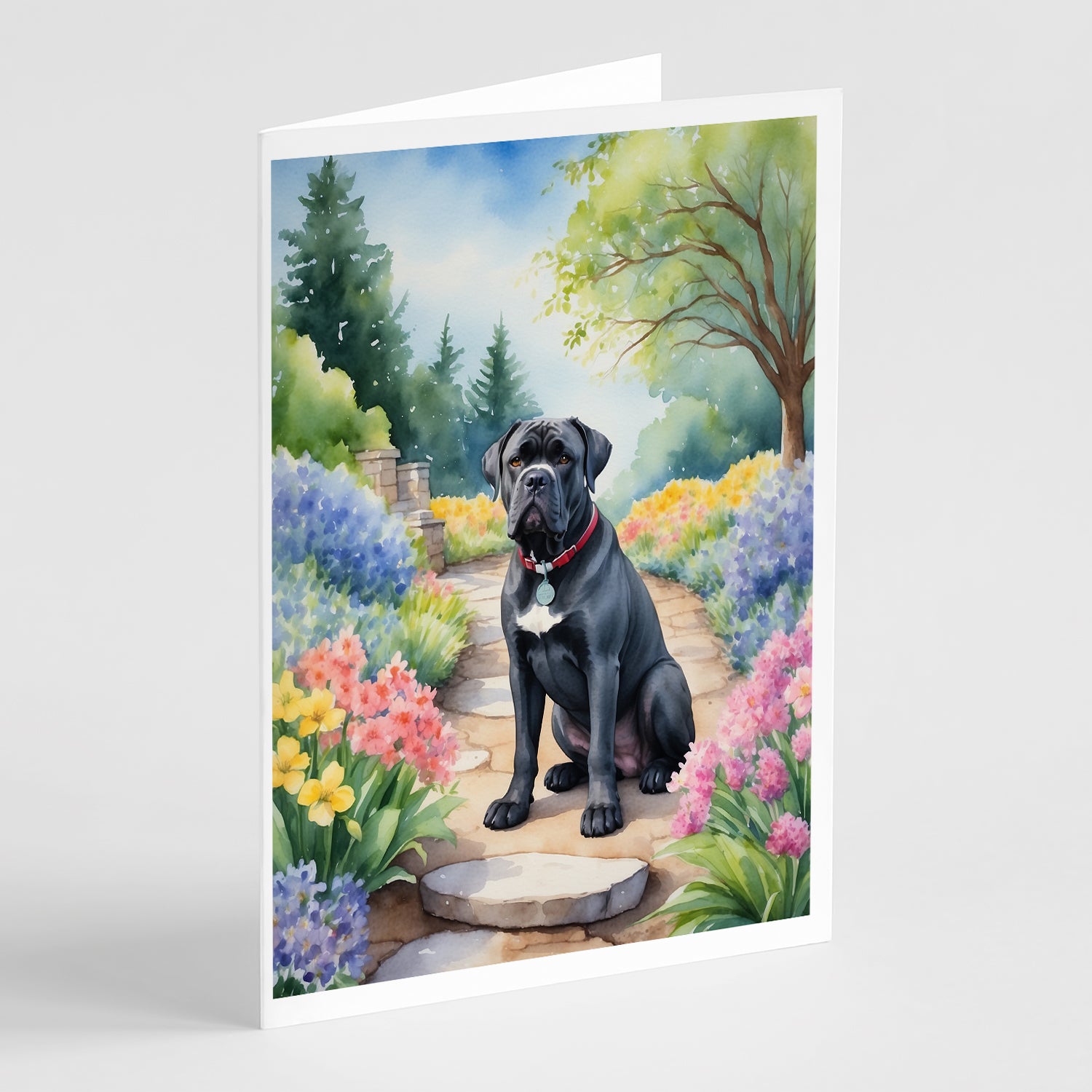 Buy this Cane Corso Spring Path Greeting Cards Pack of 8